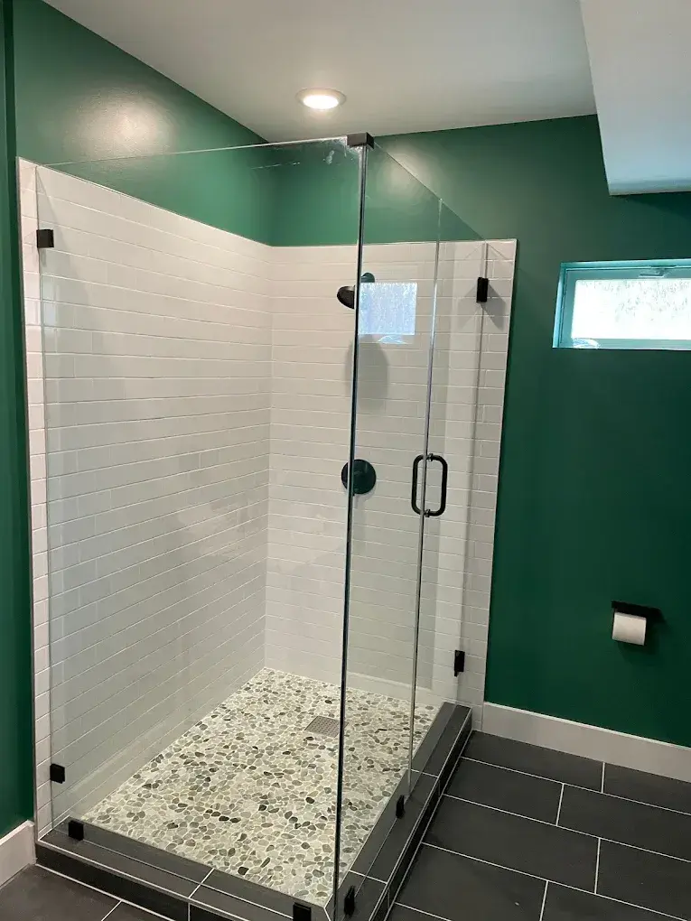 Custom glass shower enclosure installation in Pottstown, PA